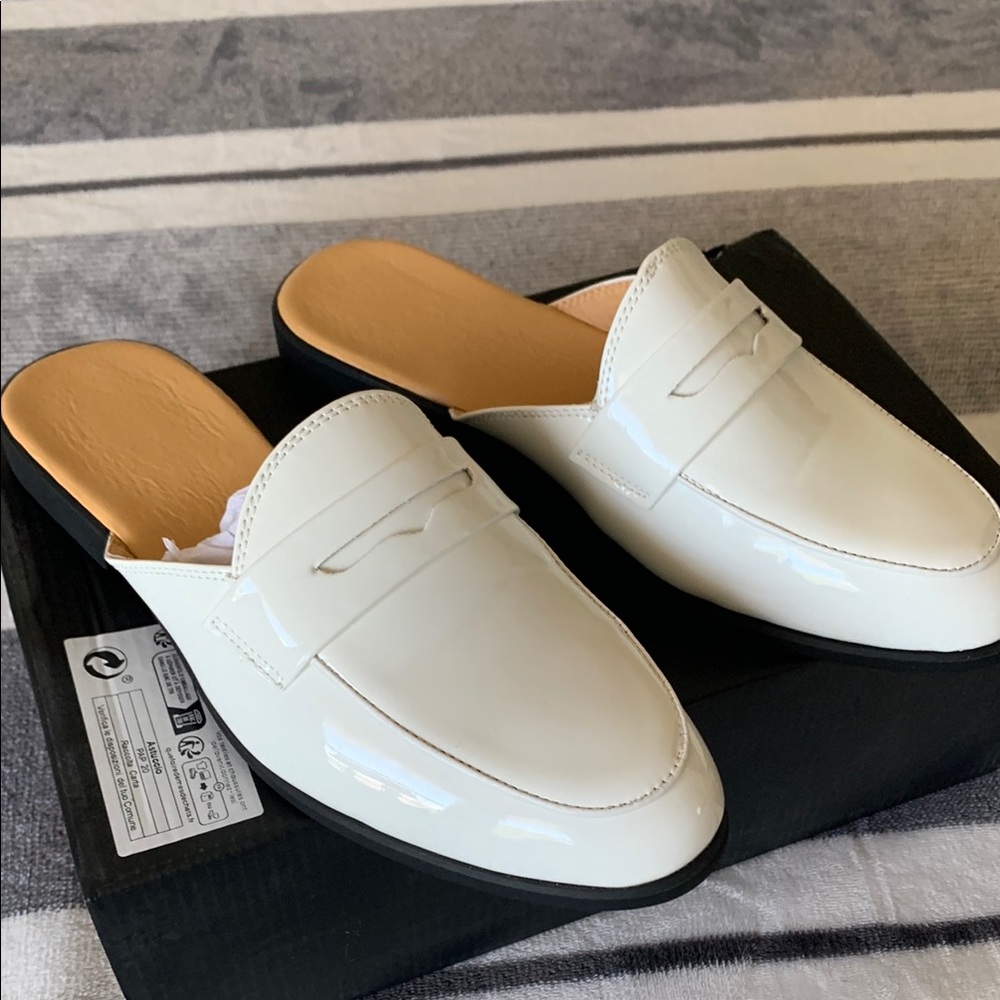 Elegant White Men's Slip-On Loafers
